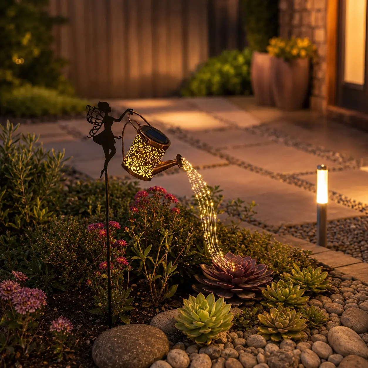 2026 New Solar Watering Can Light, Metal Garden Courtyard Lamp, Outdoor Decoration for Patio Lawn Path, Fairy Tale Watering Light, Solar Garden Lights, Solar Garden Lamps, Pathway Lighting, Solar Powered Lights
