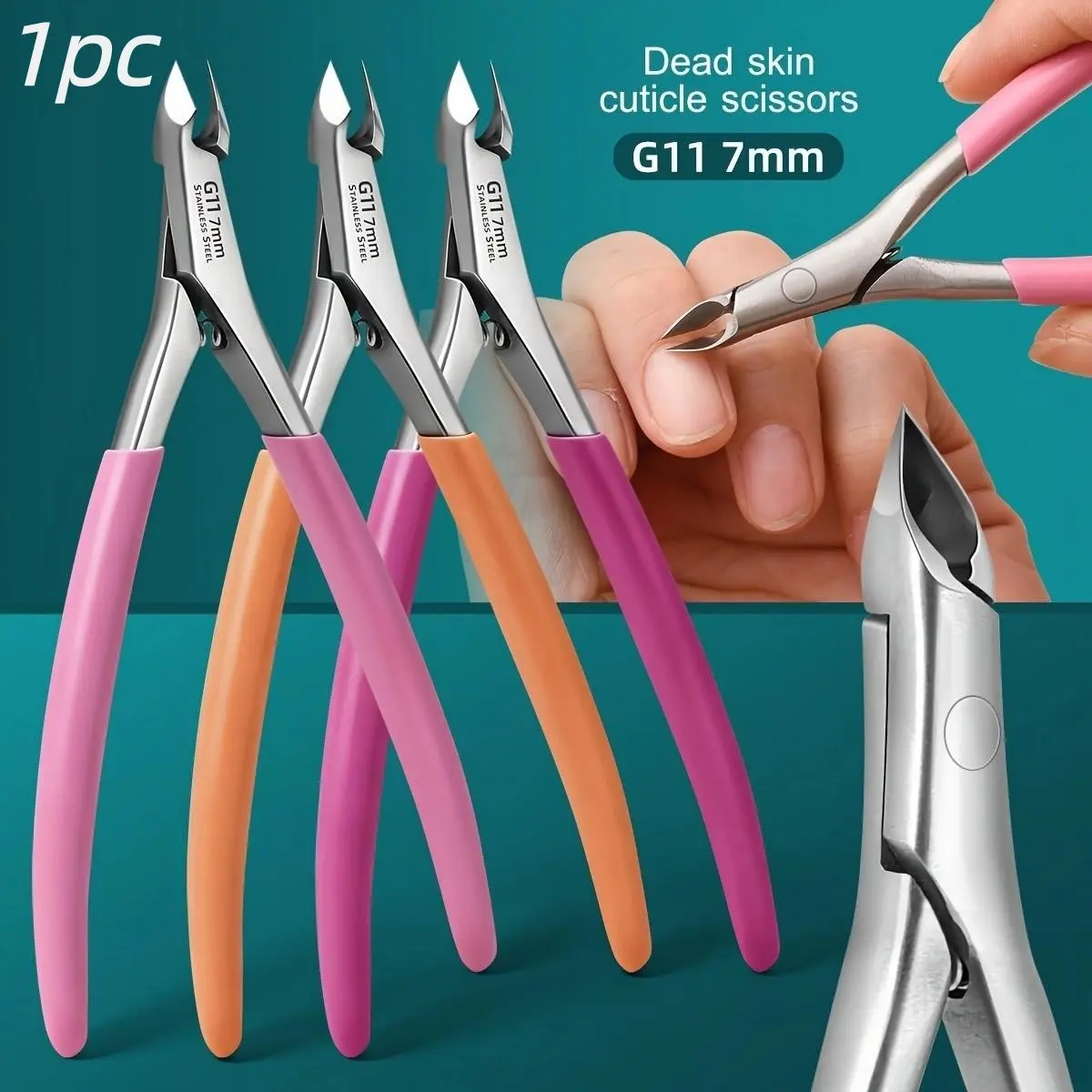 Professional Nail Care Dead Skin Clipper, Stainless Steel, Sharp Beak Cutters, Rust-Resistant, Non-Slip Handle, Home & Salon Use