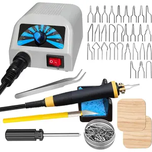 LH20 Wood Burning Kit, Adjustable Temperature Wood Burning Tool, Professional Wood Burner Kit for Adults Beginners Craft, Pyrography Pen Comes With 30 Pyrography Wire Tips
