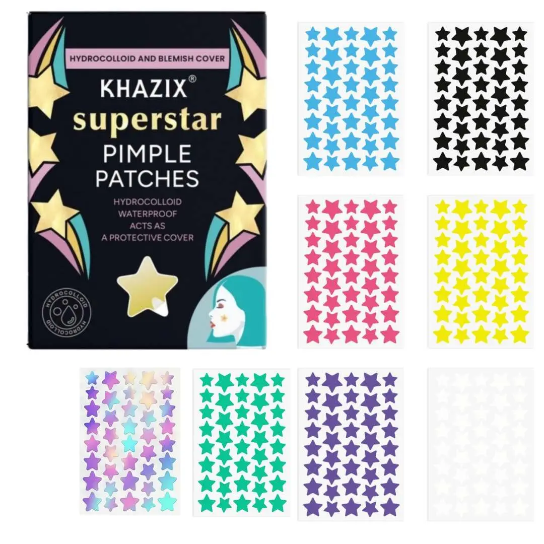 Hydrocolloid Pimple Patch (320pcs/1920pcs), Star Shaped Acne Patches, Blemish Barrier Patches, Spot Cover for Face, Skincare for Women & Men, Acne Spot Treatment, Anti Blemish