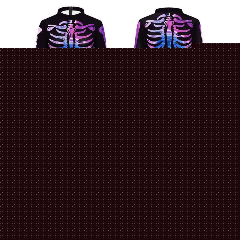 Blue Butterfly Cloak Skeleton Jumpsuit Halloween Cosplay Costume Witch Bodysuit Women Catsuit Funny Carnival Performance Outfit