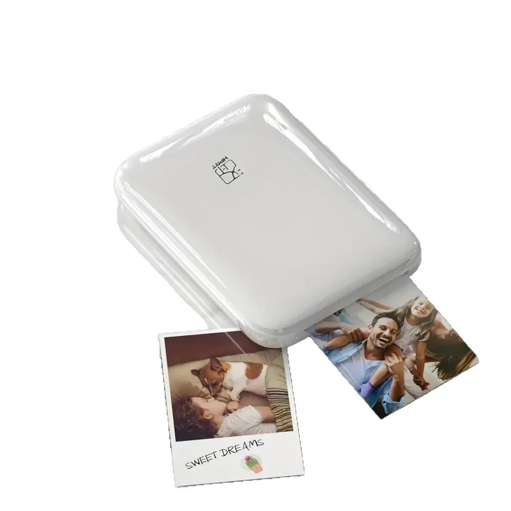 Mini Pocket Photo Printer, Bluetooth-compatible Connect Apple Android, 3 Inch Color Photos, Self-Adhesive Paper, Ar Dynamic Photos, Portable, Washable