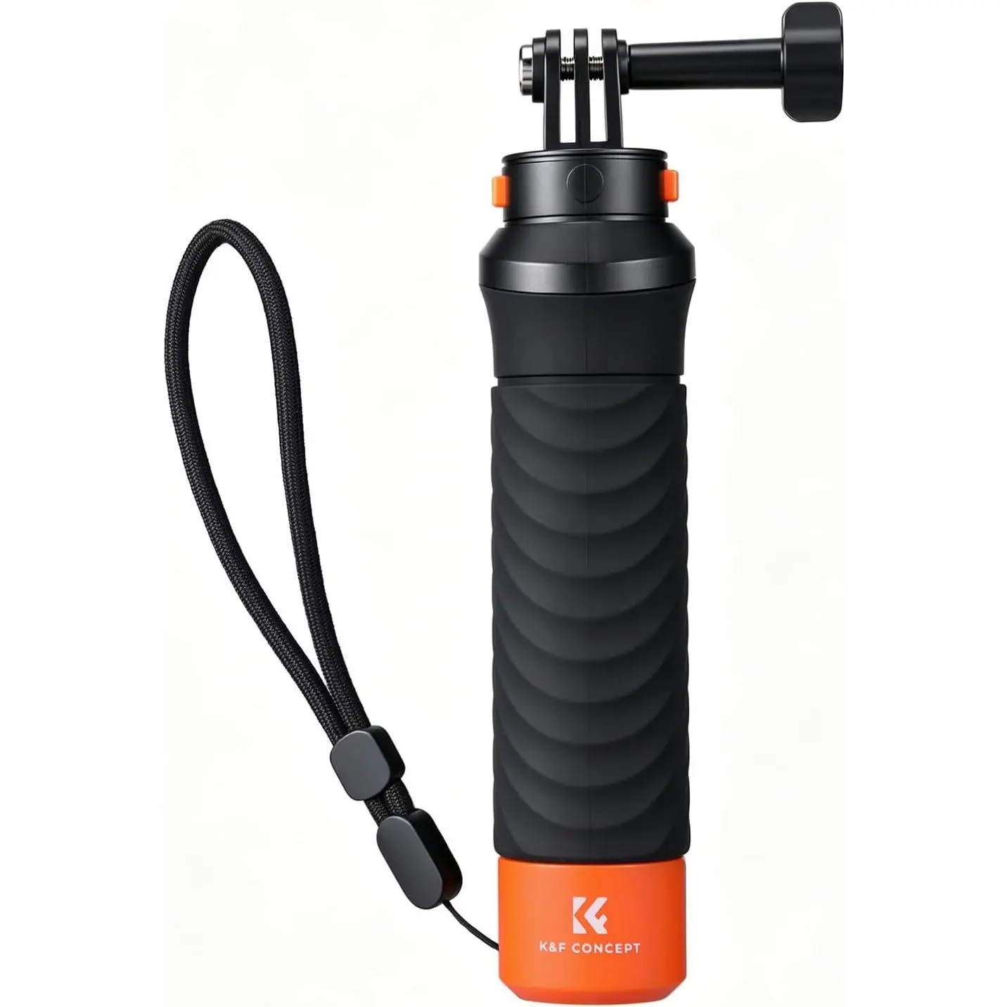 【DealsForYouDays】K&F CONCEPT Waterproof Floating Hand Grip Compatible with GoPro Hero 13 12 11 10 9 8 Black, DJI Osmo Action 5 Pro/6/4/3/2, Anti-Slip Handle for Water Sports, Action Camera Handler Mount Accessories
