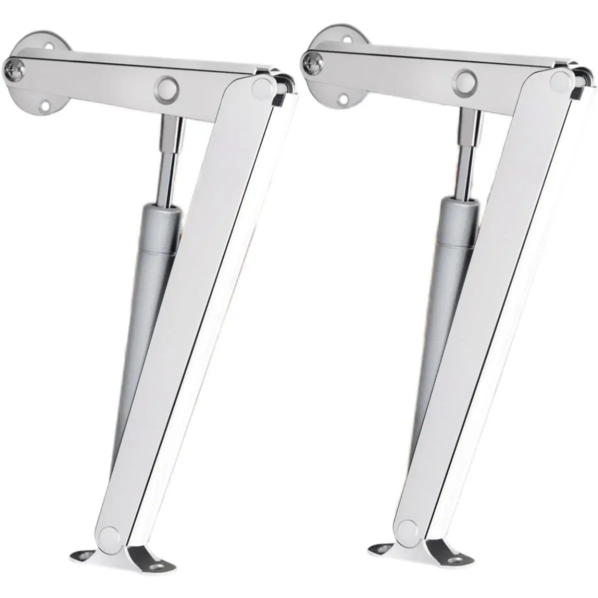 200N-60lbs Chest Heavy Duty Soft Close Lid Support Hinges Large & Long Chest Hinges for Wooden Box, Slow Lowering Pneumatic Heavy Lid Lifter Gas Struts