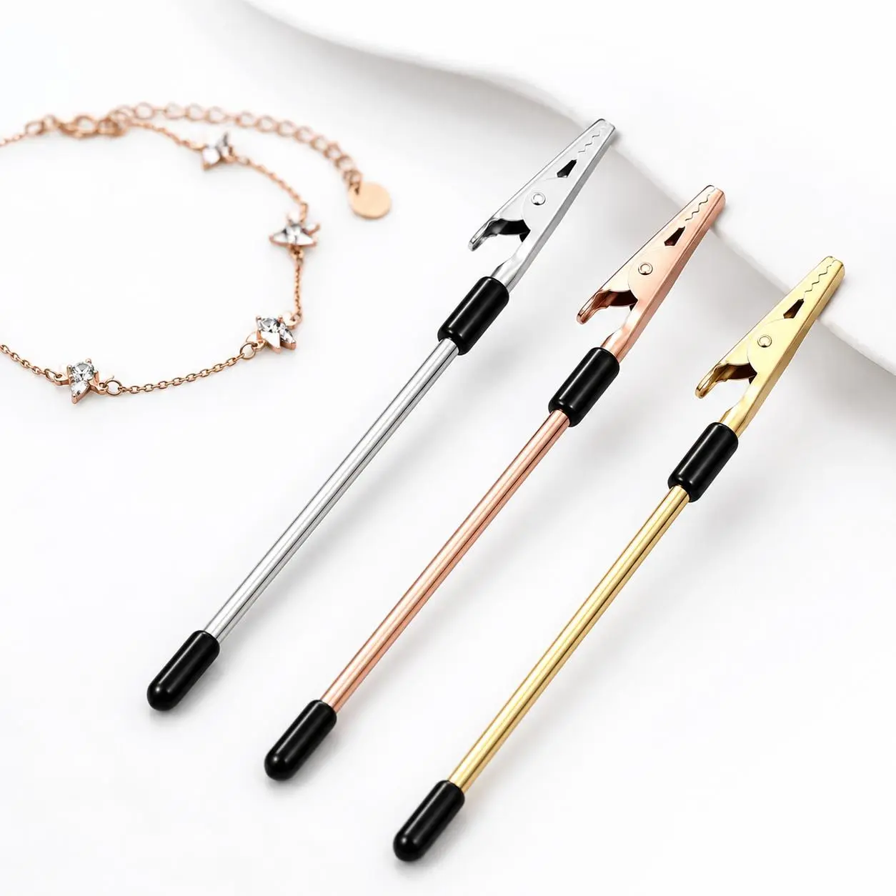 Jewelry Fastening Assistant Set, 3Pcs Bracelet Helper Tools for Easy One-Hand Clasping, Watches, Bangles, Necklaces & Daily Accessories