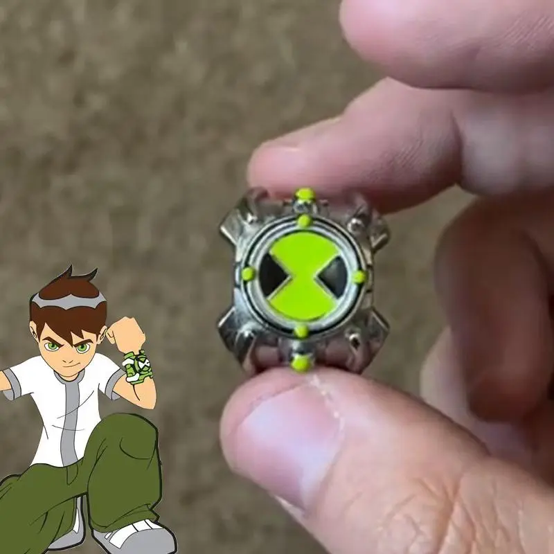 Anime Ben 10 Omnitrix Cosplay Finger Ring - Unisex Punk Style Dark Aesthetic Costume Jewelry, Everyday Fashion Accessory for Anime Fans, Dark Aesthetic Rings, Punk Style Ring