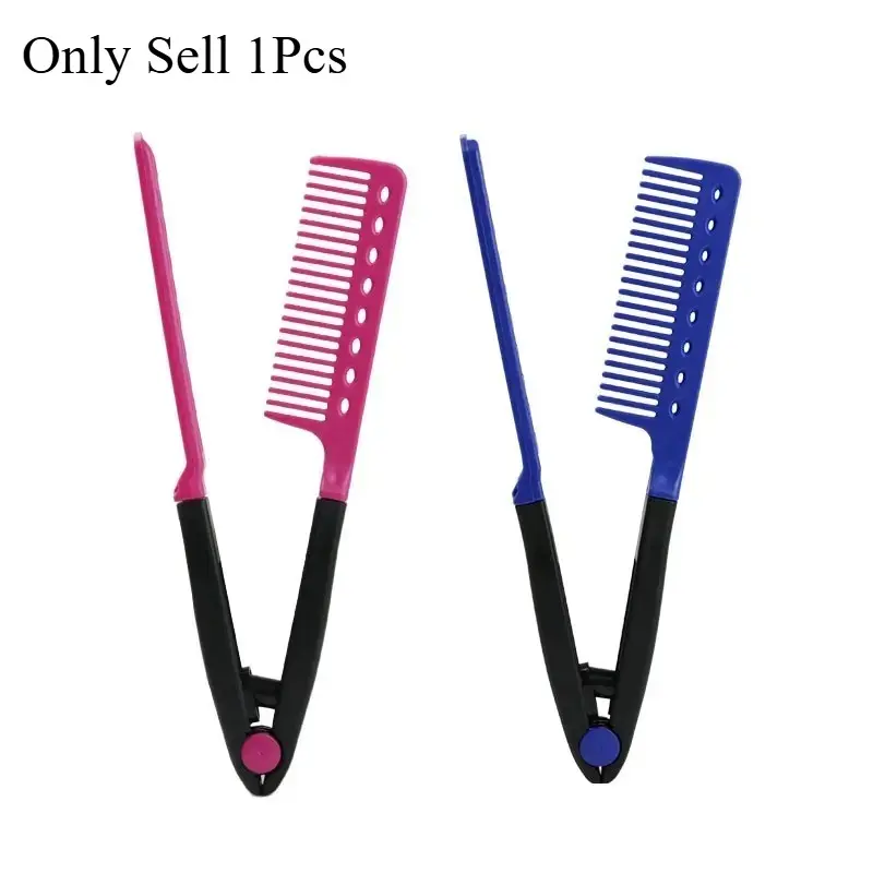V-Shaped Comb Straightener for Salon Hairdressing, Straightening Comb, Flat Hair Brush for Smooth Hairstyling, Essential Tool for Professional & Home Use