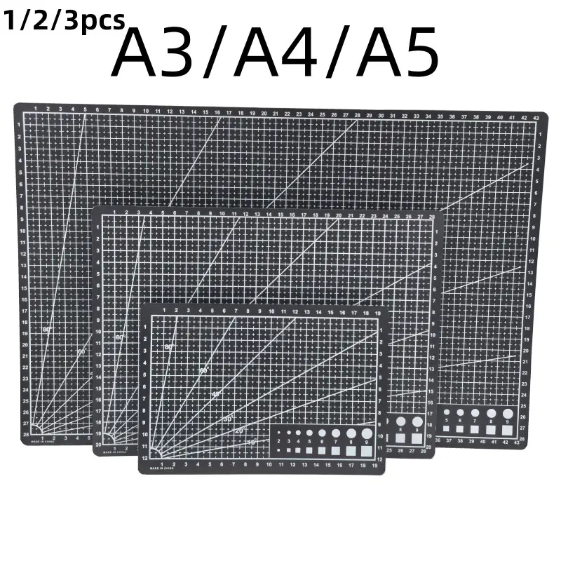 A3 A4 A5 Size Single-Sided Printed Cutting Mat, Multi-Functional Desk Pad, DIY Tool Pad, Handmade Cutting Pad