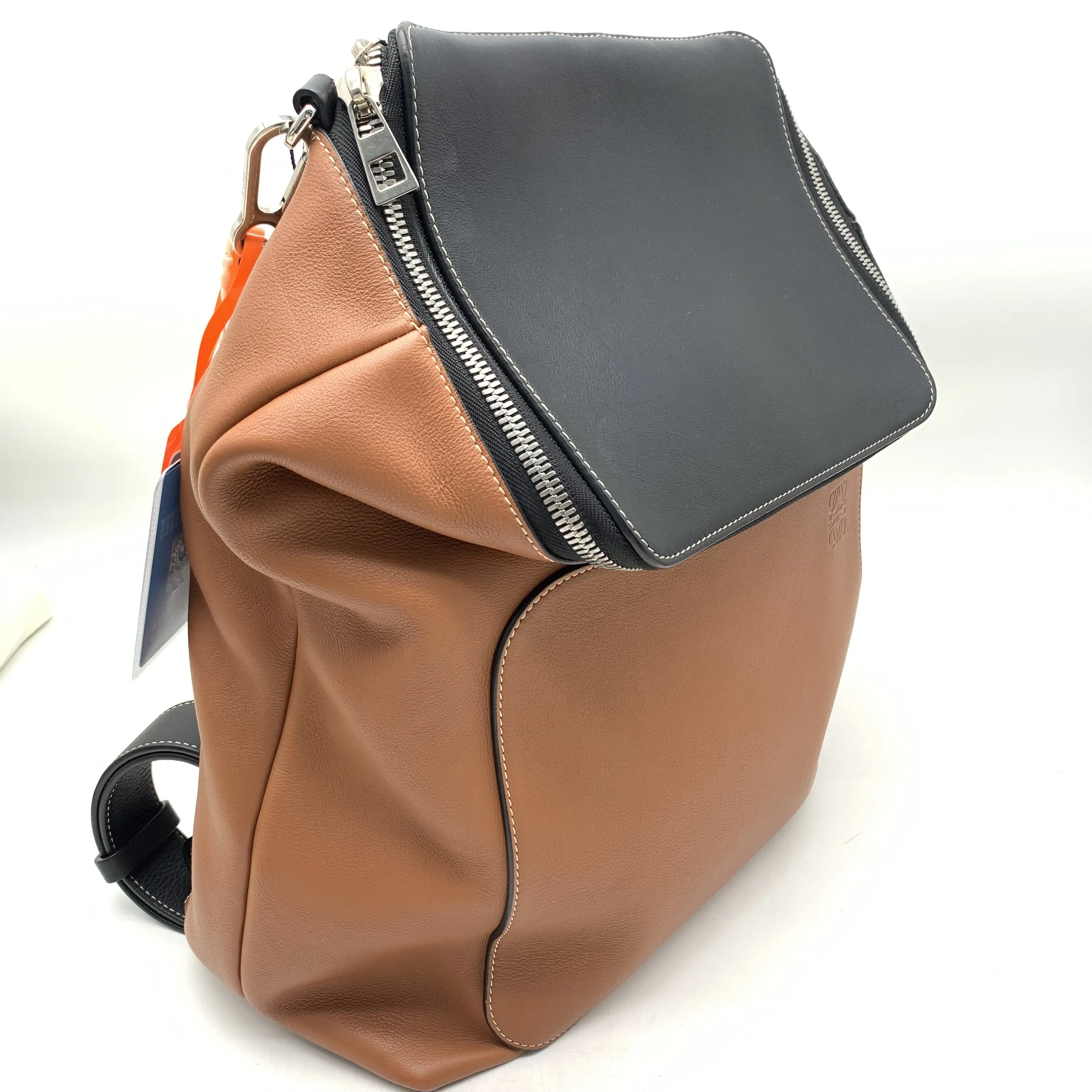 Pre-owned Loewe color blocked backpack/10008167 luxury men's bag, luxury goods
