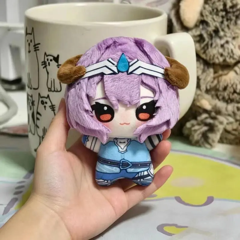 Latest 10cm Cute Anime Game Overwatch 2 Hero Character Brigitte Lindholm Plush Toys Bag Keychain Plushie Doll Pendant Decor Gift