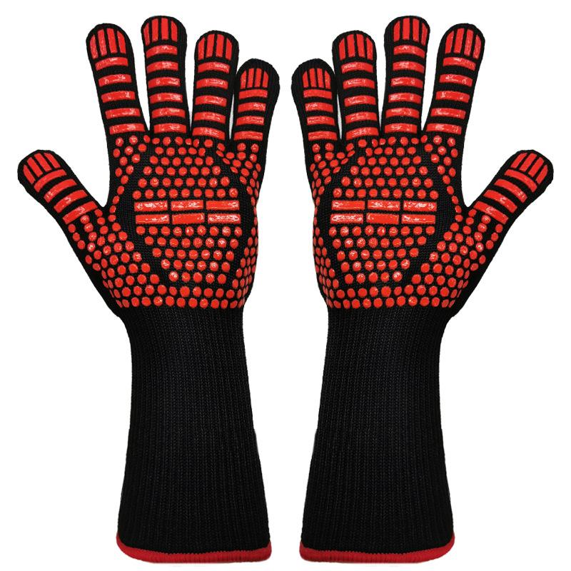 Heat Resistant 500°F Flame Retardant Fireproof Silicone Gloves for Kitchen Oven Microwave Anti-Scald Insulation Heat Resistant 500°F Flame Retardant Fireproof Silicone Gloves for Kitchen Oven Microwave Anti-Scald Insulation