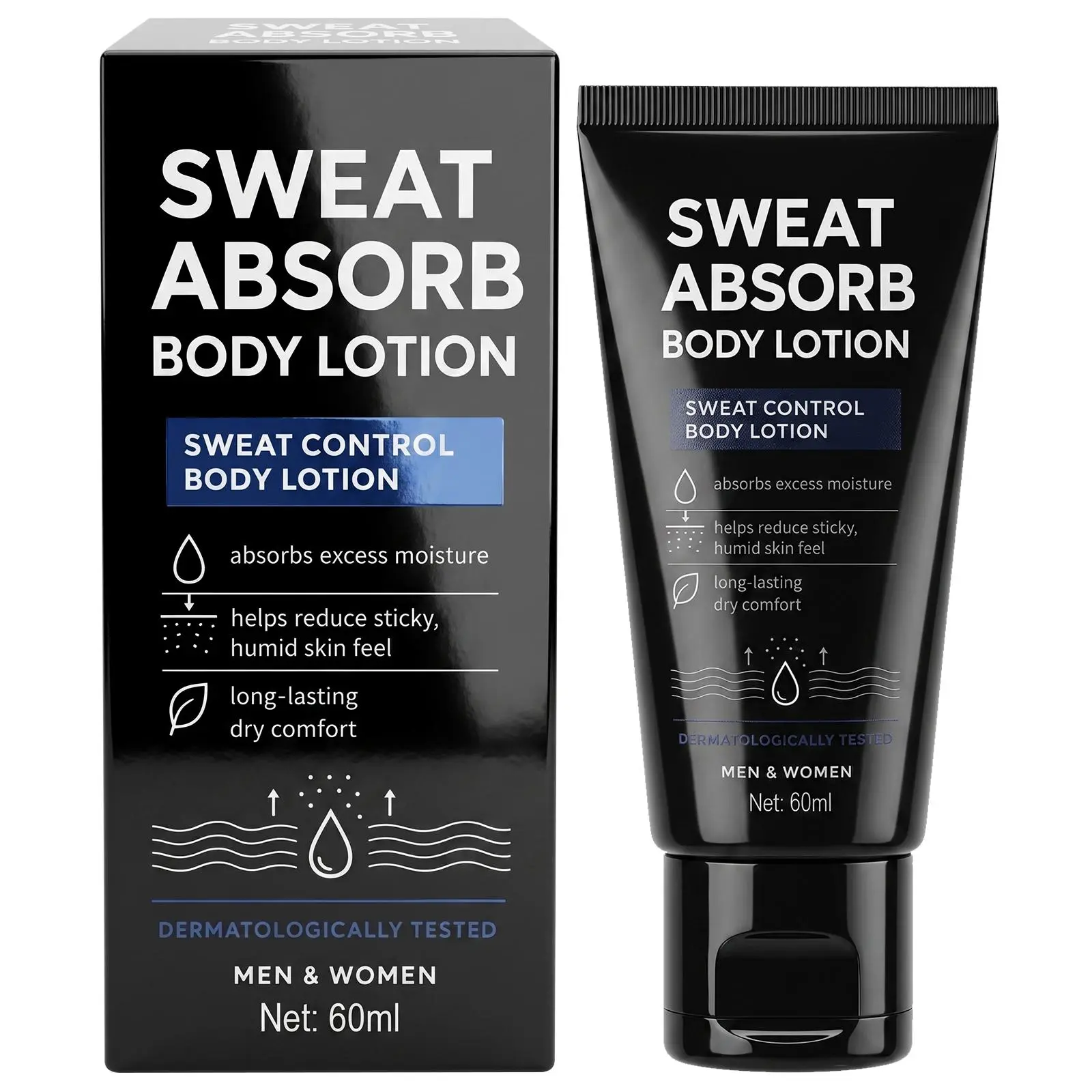 Sweat-Absorbing Gel Facial Cream, 50ml Oil-Controlling Moisturizing Formula, Quick-Absorb Sensitive-Safe Fragrance-Free Skincare for Gym & Daily Office Use, Matte Finish for Men & Women, Moisturizer, Lotion, Gentle
