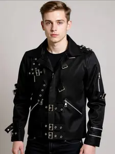 Jackson Performance Cosplay Jacket Mj, Men's Costume for Shows/parties, Fitted Outerwear, Regular Length, All Seasons