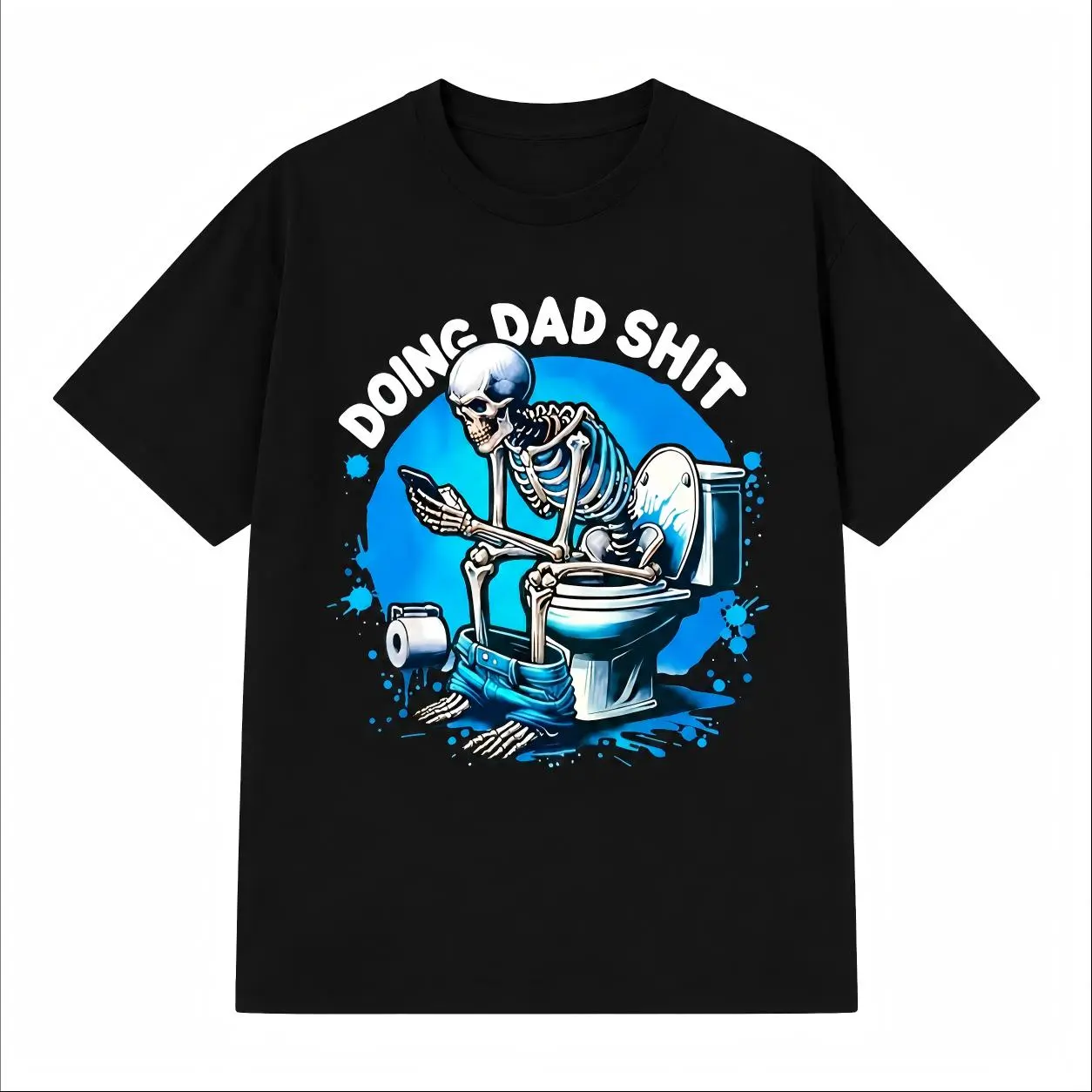 Do Dad Shit Dad Jokes Steel Frame Snowmobile Dad Funny Dad Father'S Day T-Shirt