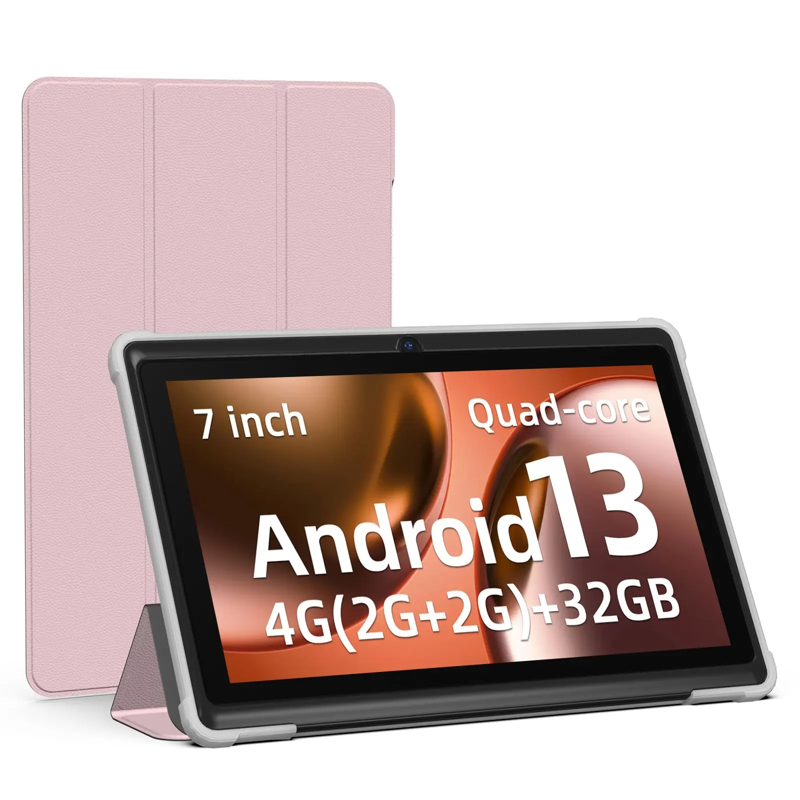 New Android 13 Tablet, 7-Inch Screen, 4GB RAM, 32GB Storage, 3500mah Battery, HD 1024x600 IPS, Dual Cameras, WiFi 6, Perfect Gift, Touchscreen Android Tablet
