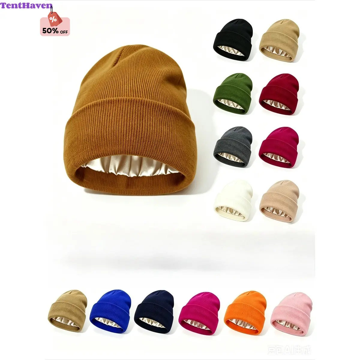 Solid Color Knit Beanie, Cozy Satin Lined Stretch Fit Hat For Men And Women, Classic Unisex Winter Headwear, Ideal Boyfriend Gift For Fall Winter Outdoor Daily Casual Outfits