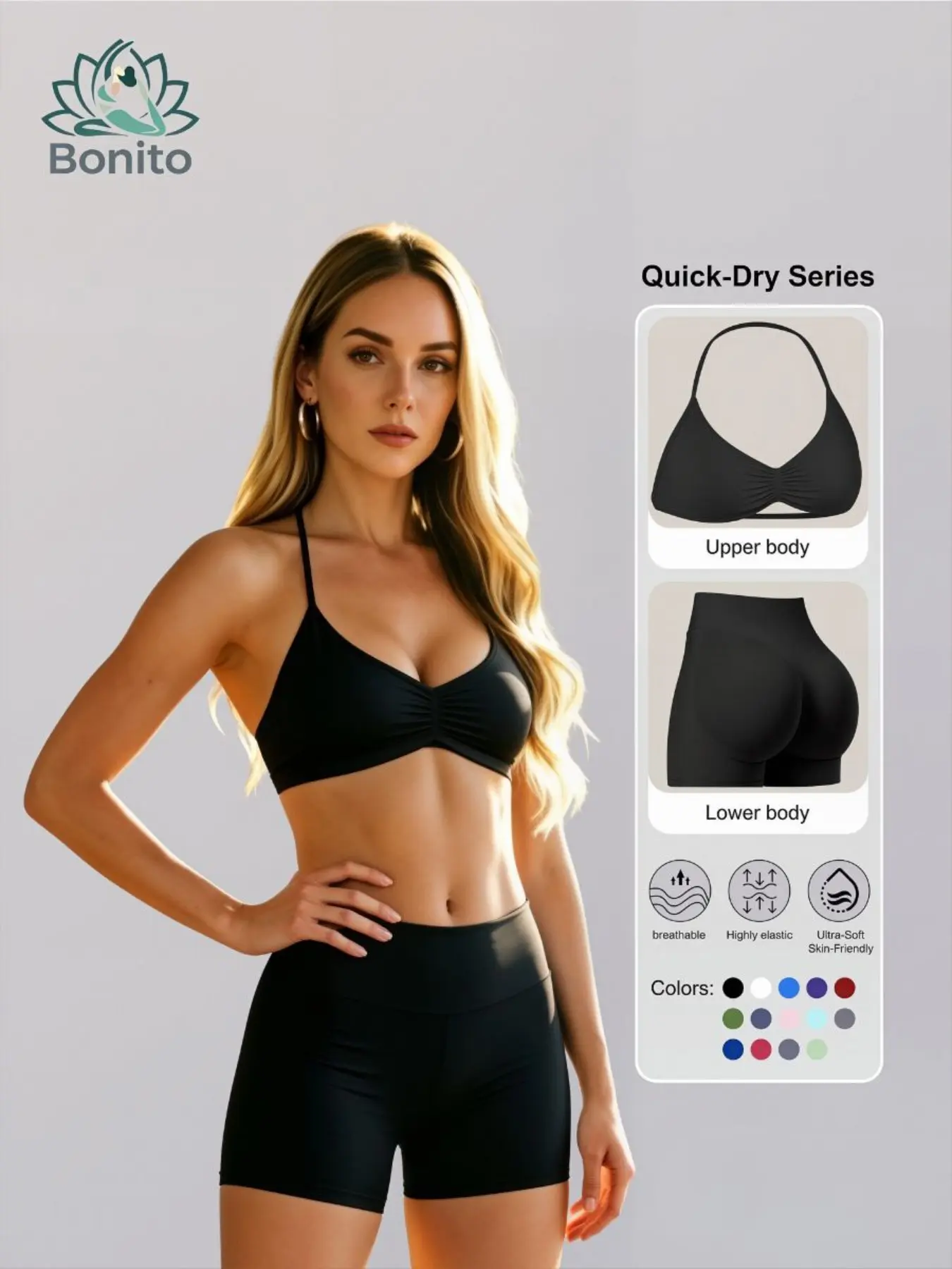 New Women's Sporty Yoga Set, High-Waisted Tight-Fitting Shorts and Tank Top, Summer Fitness Outfit for Running and Gym Workouts, All Season Activewear, Fitness Clothes, Fitness Apparel, Fitness Clothing