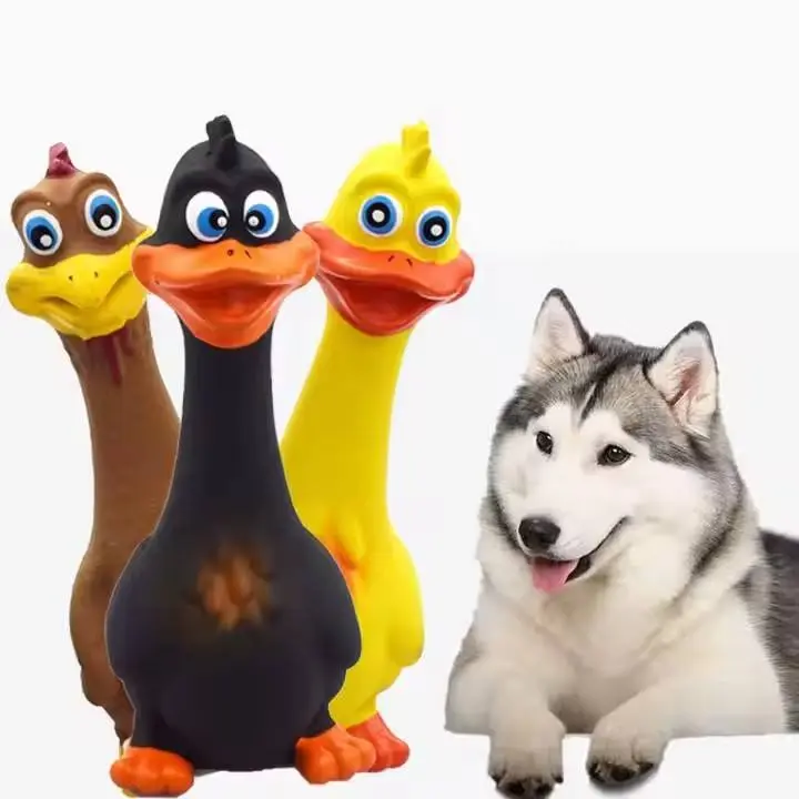 3pcs Latex Plushies Screaming Chicken Toys, Eco-Friendly TPR Dog Toys for Interactive Play & Chew squeaky