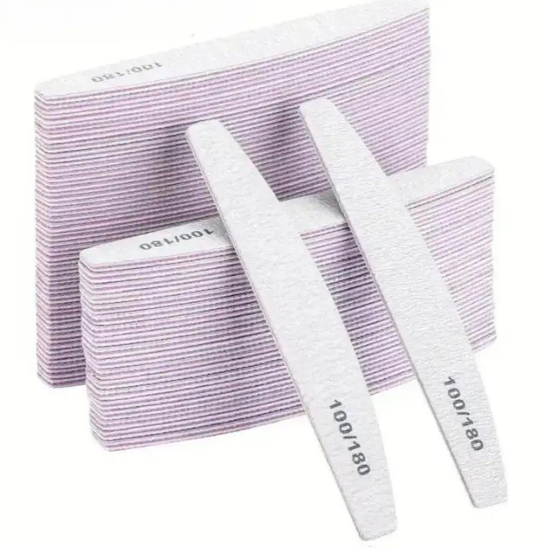 2-in-1 Double Sided Nail File & Buffer Block – Professional Salon Quality Emery Board, Smooth & Shine Natural or Acrylic Nails, Portable Manicure Tool for Home, Travel & DIY Nail Art