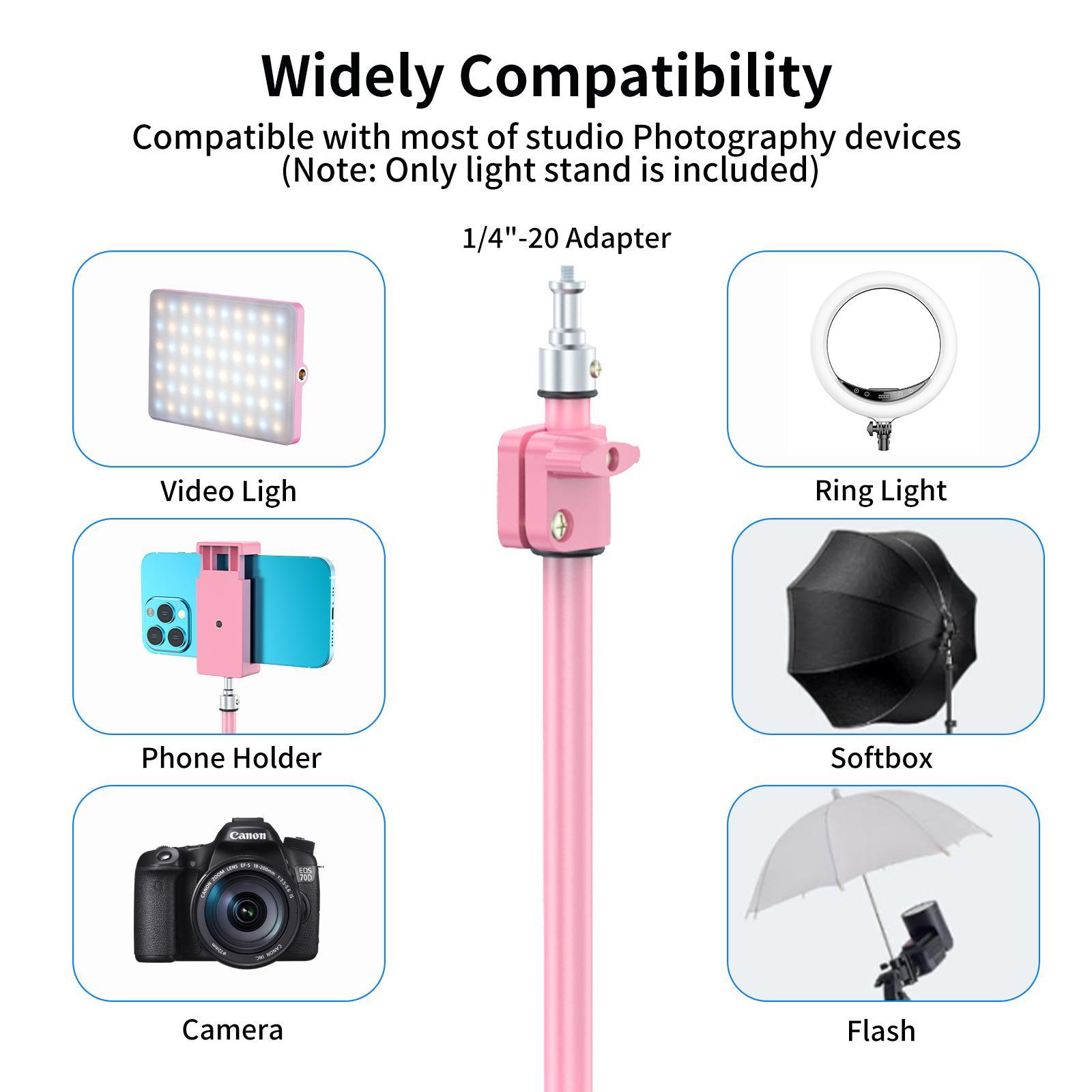 Portable Camera Tripod with Phone Holder, 1 Count 67 Inch Camera Tripod, Cell Phone Tripod, Webcam Tripod, Perfect for Selfies/Video Recording/Vlogging/Live Streaming, Portable Foldable Tripod