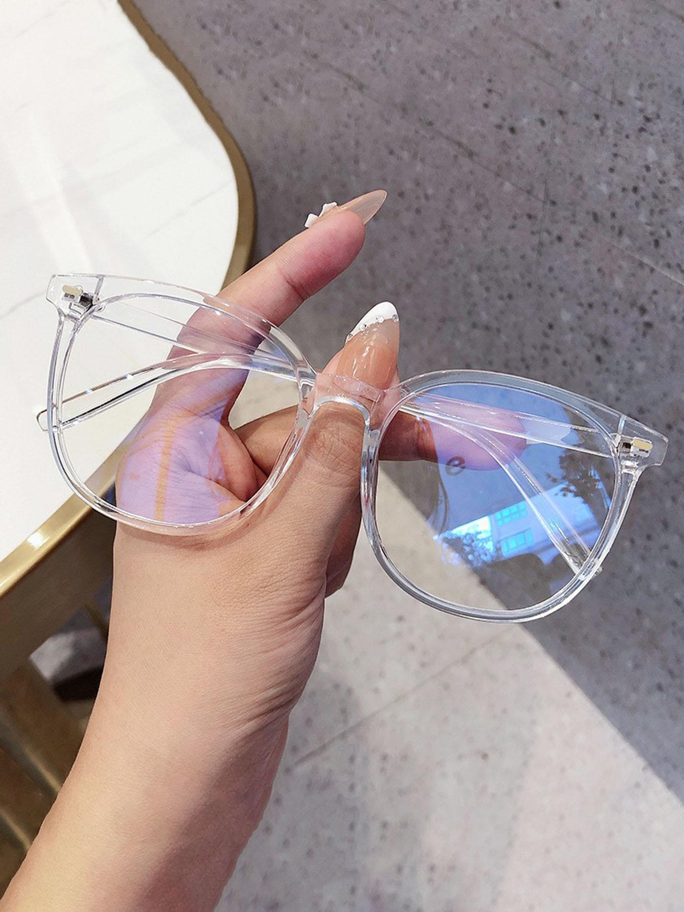 Trendy Leopard Pattern Frame Eyeglasses, Fashionable Blue Light Blocking Glasses for Women & Men, Eyeglasses for Work, To Match Daily Outfits, Perfect for Student Daily Use