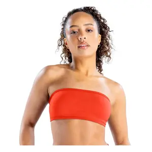 Dfyne Impact Strapless Sports Bra, Women's Seamless Bandeau Yoga Bra