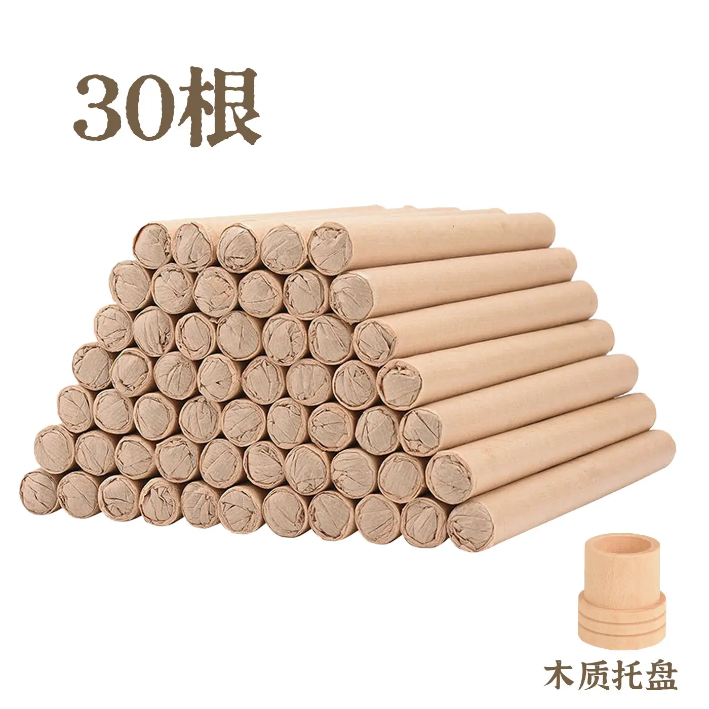 Pure Moxa Aromatherapy Sticks With Base Holder, Natural Mosquito Repellent Moxa Ash Sticks, Indoor Outdoor Household Incense, Apartment Accessory For Everyday Storage & Family Outdoor Camping Use