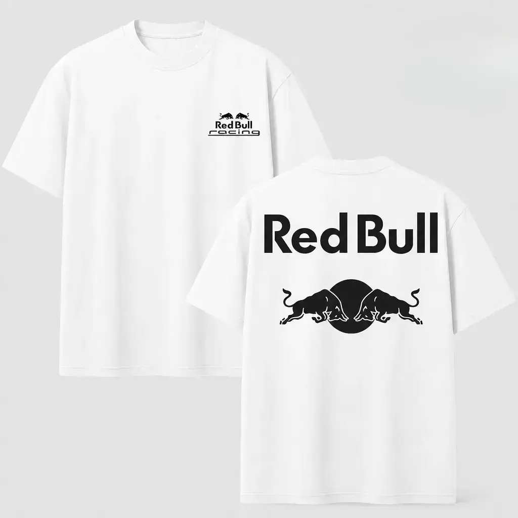 Men's Vintage Black White Racing Graphic T-Shirt - Unisex Cotton Short-Sleeve Round Neck Clothes, Soft Double-Sided Tops, Ideal Gift for Racing Lovers