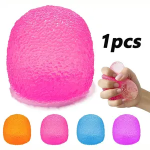 Stress Balls-Gumdrop Squishy Stress for Kids and Adults, Super Solid Squeeze Ball, Calming Stress Ball, Sensory for Stress Relief, Birthday, Easter Basket Stuffers and Party Favors