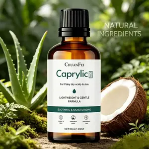Caprylic Oil for Dry Scalp and Skin, Moisturizing Squalane, Soothing Chamomile Alcohol, Nourishing Vitamin E, Vegan, No Animal Testing