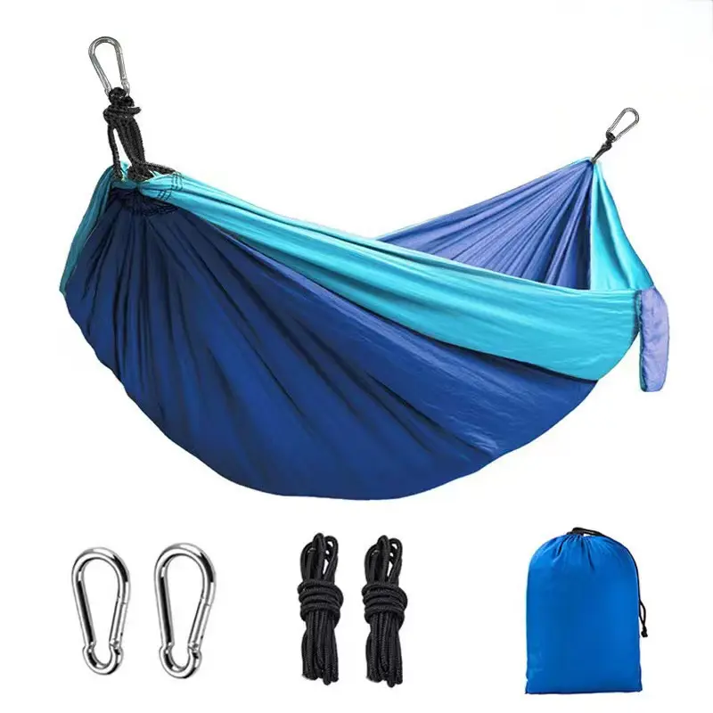 Hammock Outdoor Camping Adult Hanging Convenient Parachute Fabric Sleeping Swing Hammock Outdoor Camping Adult Hanging Convenient Parachute Fabric Sleeping Swing