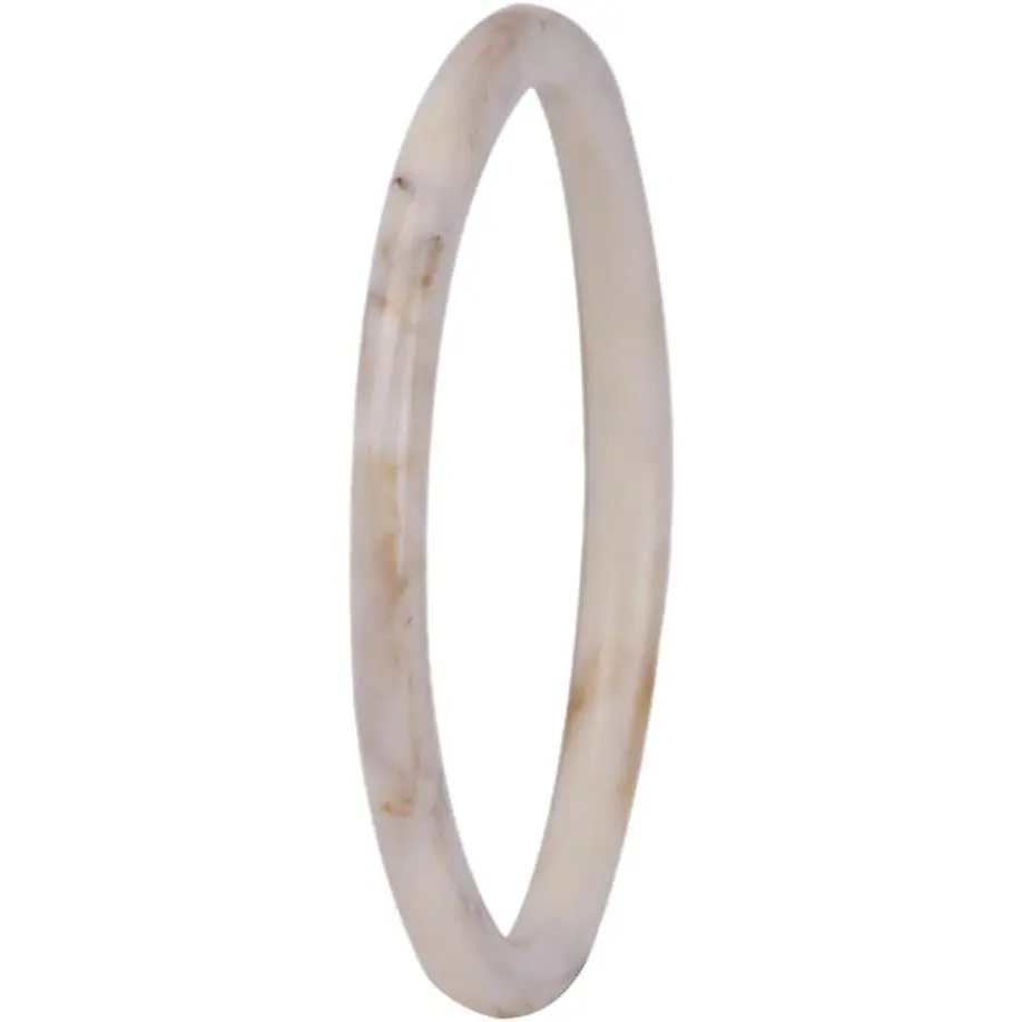 Women's Wide Square Cuff Bangle - Modern Durable Plastic Wristband with Marbled Surface, 2.55" Internal Diameter, Lightweight Fit, Multiple Color Irregular Geometric Party-Ready Costume Jewelry Gift