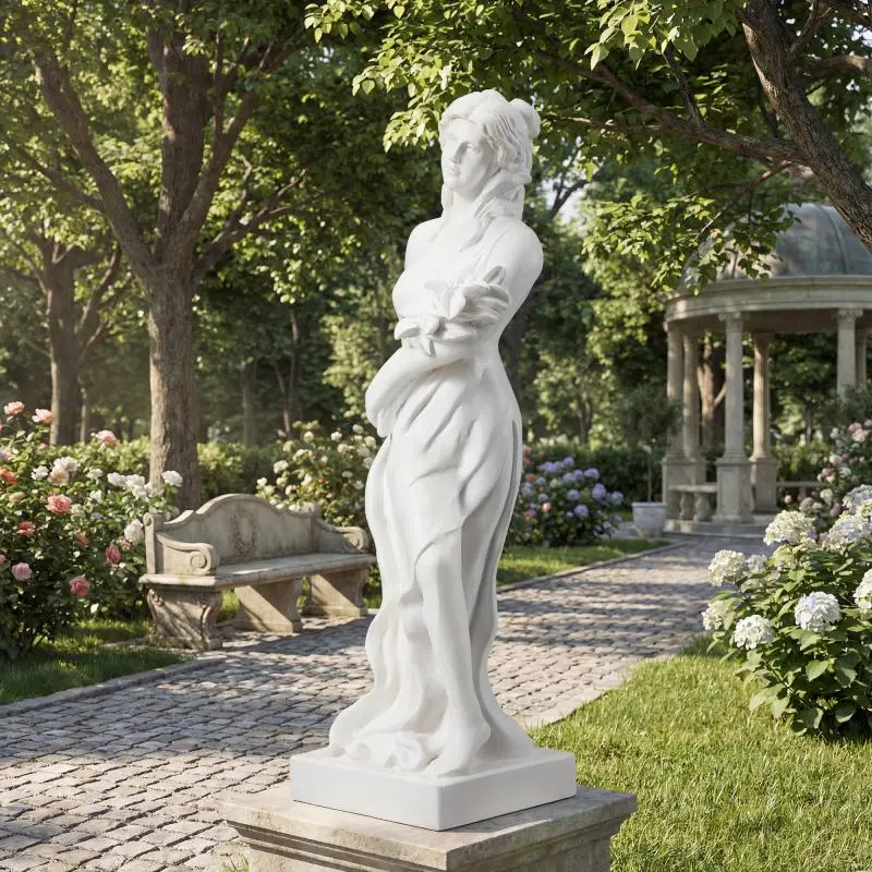 35'' MgO Large Garden Nymph Statue, Waterproof Outdoor Sculpture, Decorative Yard Ornament for Garden, Lawn & Patio