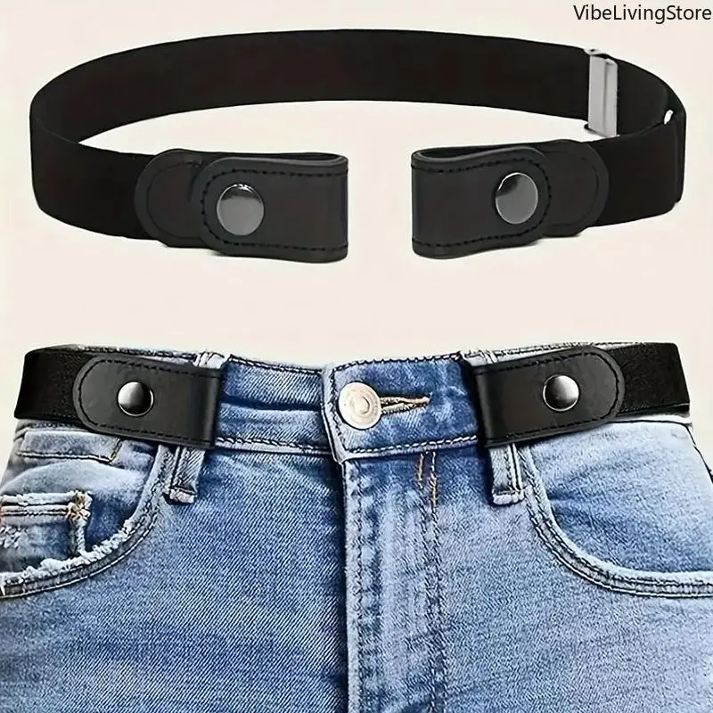Unisex Invisible Wrap Belt - Buckle-Free Elastic Easy Adjustable Strap, Traceless Comfortable Waist Cincher, Versatile Fashion Belt for Jeans & Trousers, Bag Accessory, Easy Adjustable Belt, Elastic Bands