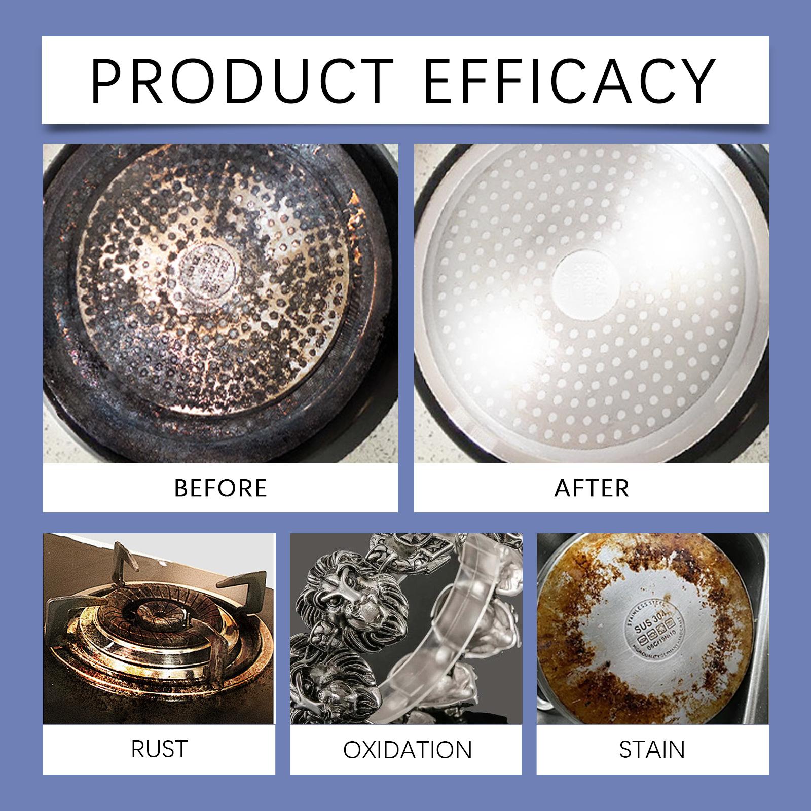 Jue-Fish Stainless Steel Polish, Cleaning And Stain Removal Polishing Bright Gentle Maintenance Care Cleaner