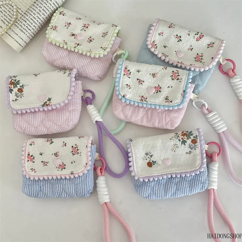 Cottagecore Viral Y2K Pure Cotton Floral Shockproof CCD Camera Bag For Girls, Compact Anti-Collision Portable Travel Camera Pouch, Soft Retro Kawaii Accessory For Picnic Vacation Daily Shooting spanish drive safe stainless steel recuerda que te amo papa