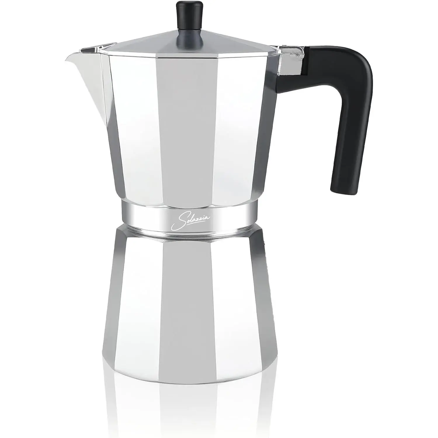 3 Cup Stovetop Espresso Maker Italian Moka Pot, Stove Top Cuban Coffee Maker, Greca Mocha Pot(, 5 oz/150ml)