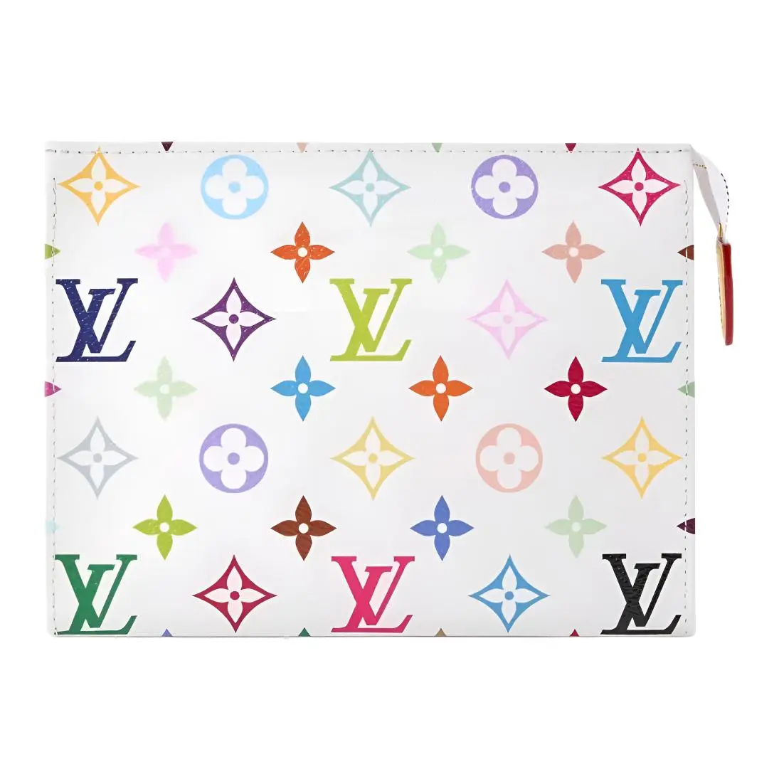 Women’s Louis Vuitton x Takashi Murakami Monogram Multicolore Medium White Playful Toiletry Bag, Playful Toiletry Bags