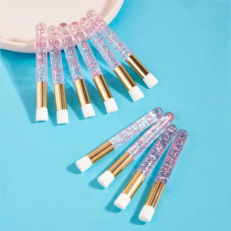 10pcs Lash & Brow Brush Set Eyelash Extension Brush Facial Cleansing Brush Blackhead Remover Brush Deep Cleaning Brush Eyebrow Lash Care Tools