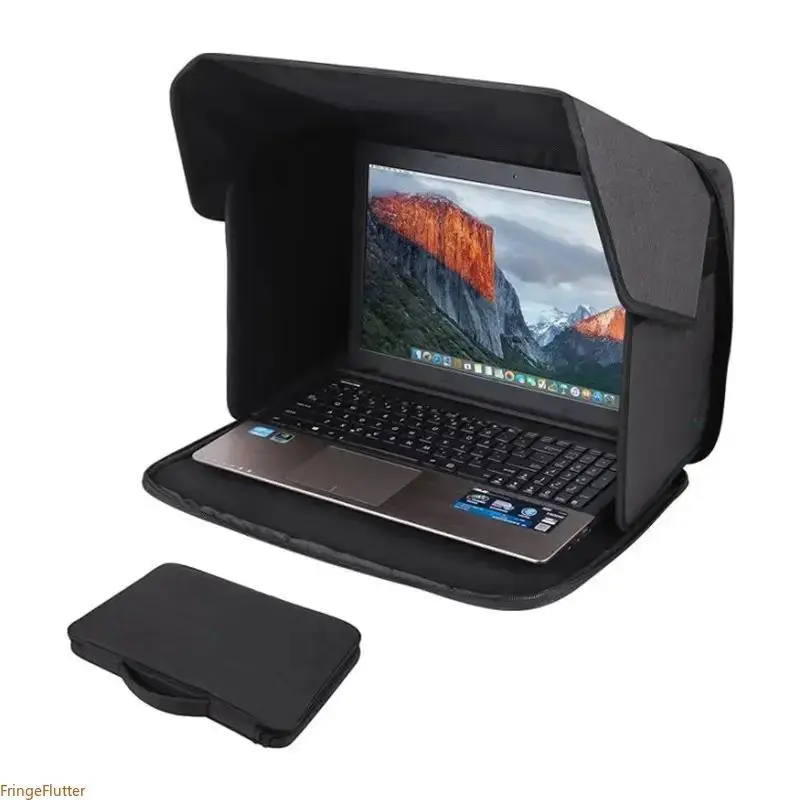 Foldable Outdoor Laptop Sunshade, Portable Computer Privacy Cover, Lightweight Protective Laptop Case