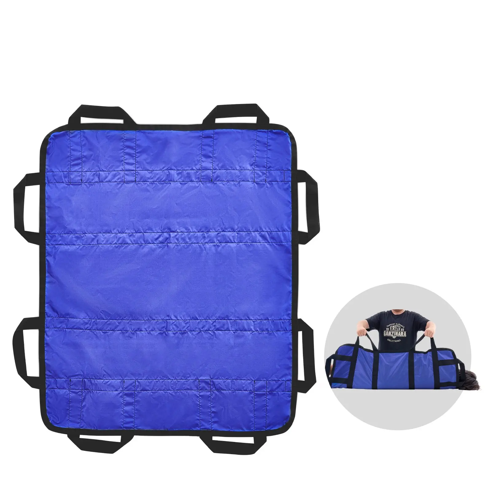 VEVOR Polyester Positioning Bed Pad, 48"x40" with 8 Reinforced Handles, Washable Lifting & Repositioning Transfer Sheet for Elderly, 400LBS Capacity