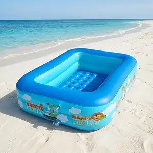 1.2-meter Thickened PVC Inflatable Swimming Pool, Portable Outdoor Camping Inflatable Pool, Essential for Family Fun in Gardens, Lawns, and Indoor/Outdoor Summer Parties