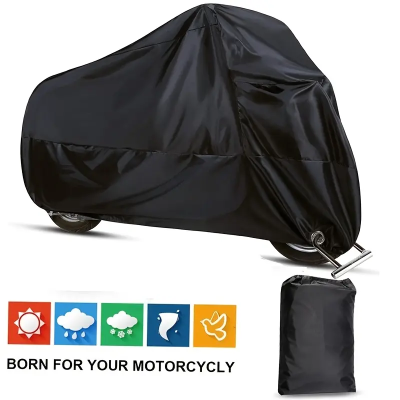 Versatile, fully waterproof, dustproof, and UV-resistant heavy-duty motorcycle cover; provides year-round waterproof protection for indoor and outdoor use; suitable for sport bikes, cruisers, scooters, and touring bikes, Motorcycle Accessories