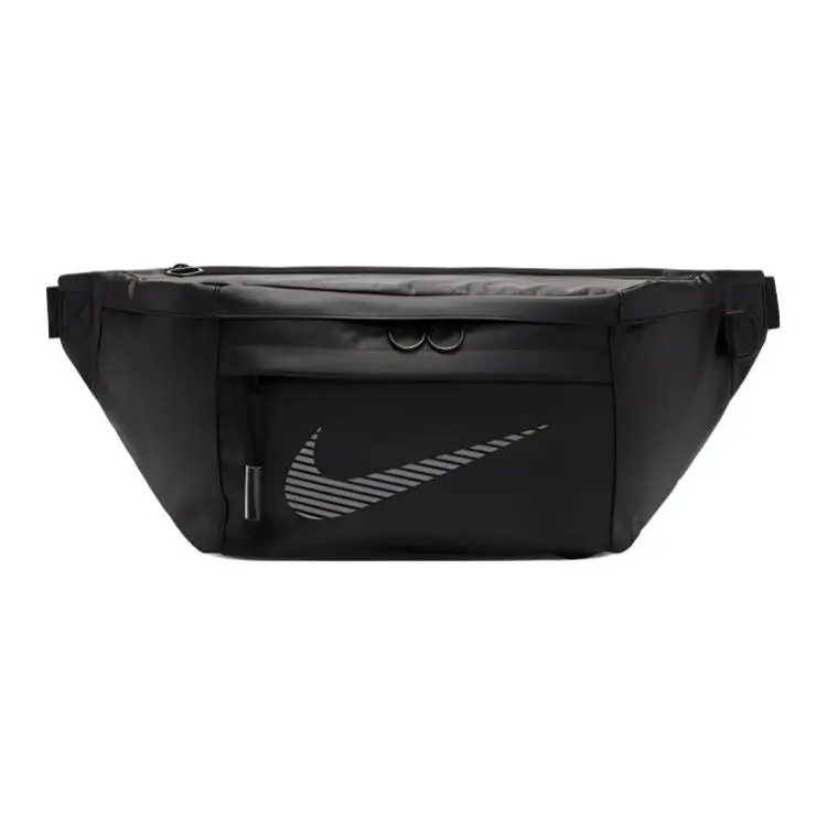 Nike 3M Reflective Polyester Crossbody Waist Bag for Men and Women – Black