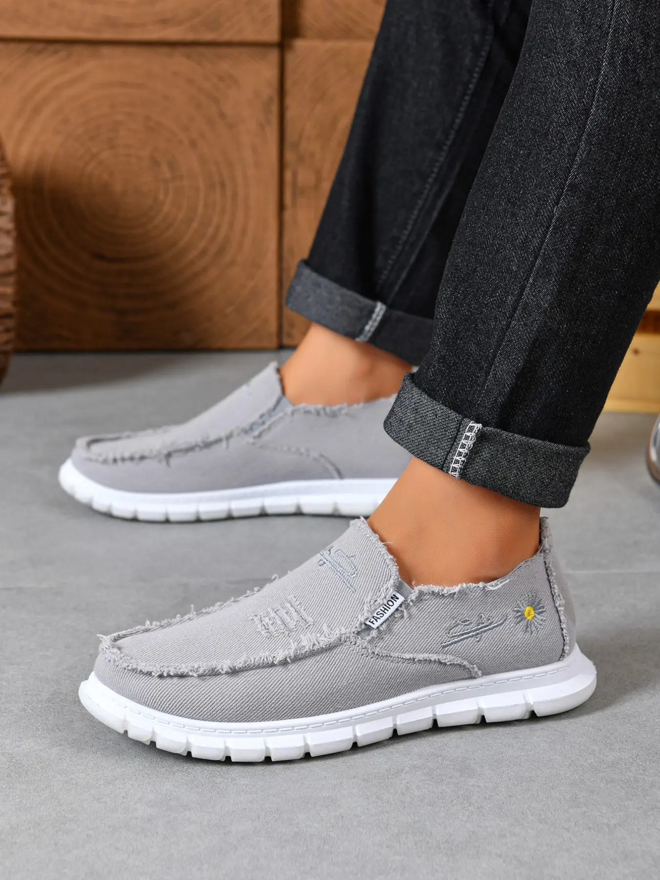 Men's New Trendy Soft Sole Comfortable Commute Casual Commuter Shoes Old Beijing Canvas Shoes, All Season Lightweight Casual Slip-On Sneakers