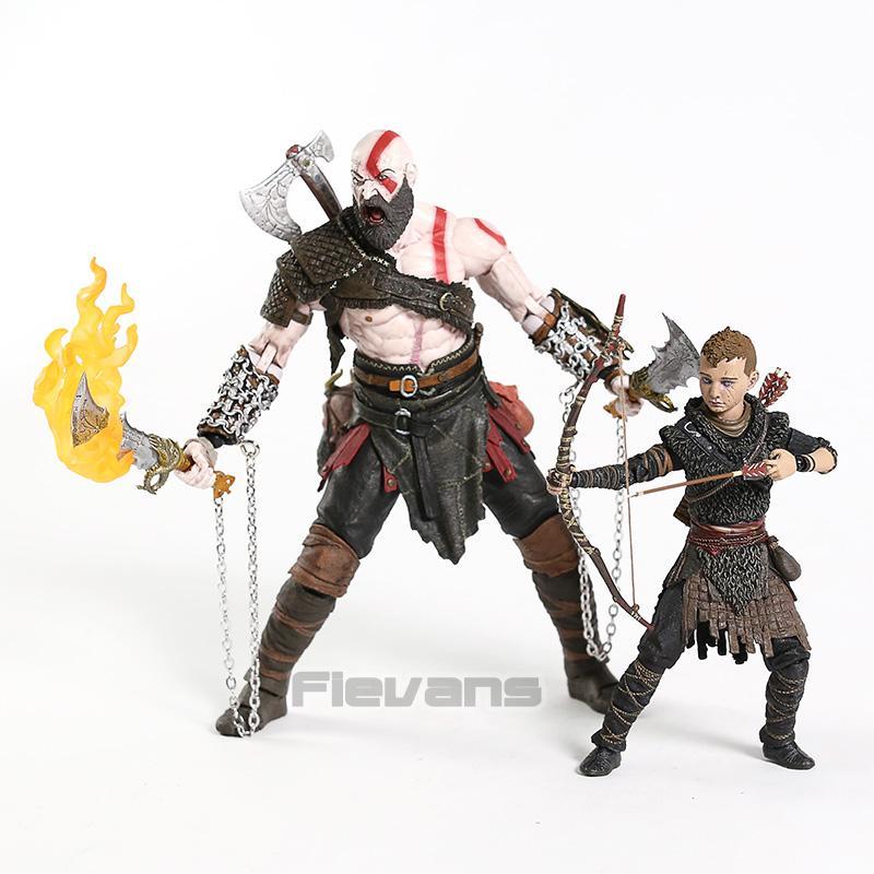 NECA God of War Kratos & Atreus Action Figure PVC Toys Collection Model Doll 2-Pack popular