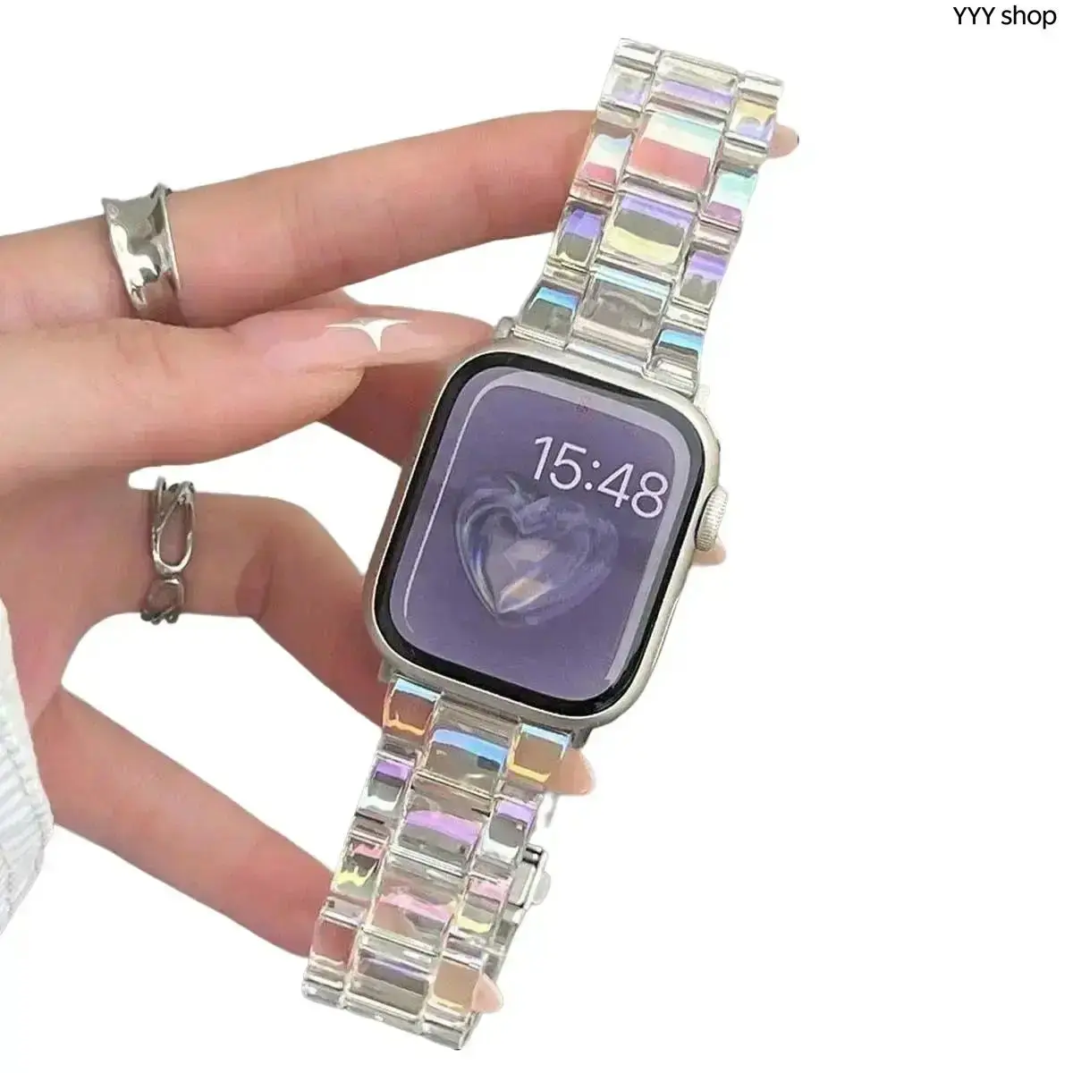 Adjustable Lightweight Magnetic Clasp Metal Watch Band - Fashionable Breathable Replacement Strap, Compatible With Ultra 1-3, Series 1-10, SE, DIY Bag Accessory For Daily Casual Use (Band Only, Watch Not Included), Accessories