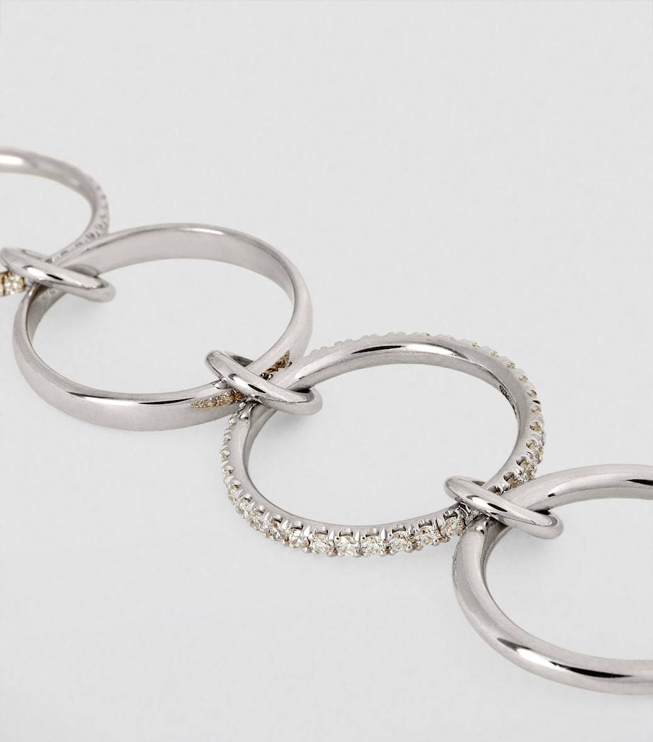 Interlocking Triple Band Ring, Micro Paved Blue Sapphire CZ Knot Ring, Luxury Statement Jewelry for Daily Wear & Parties, Perfect Gift