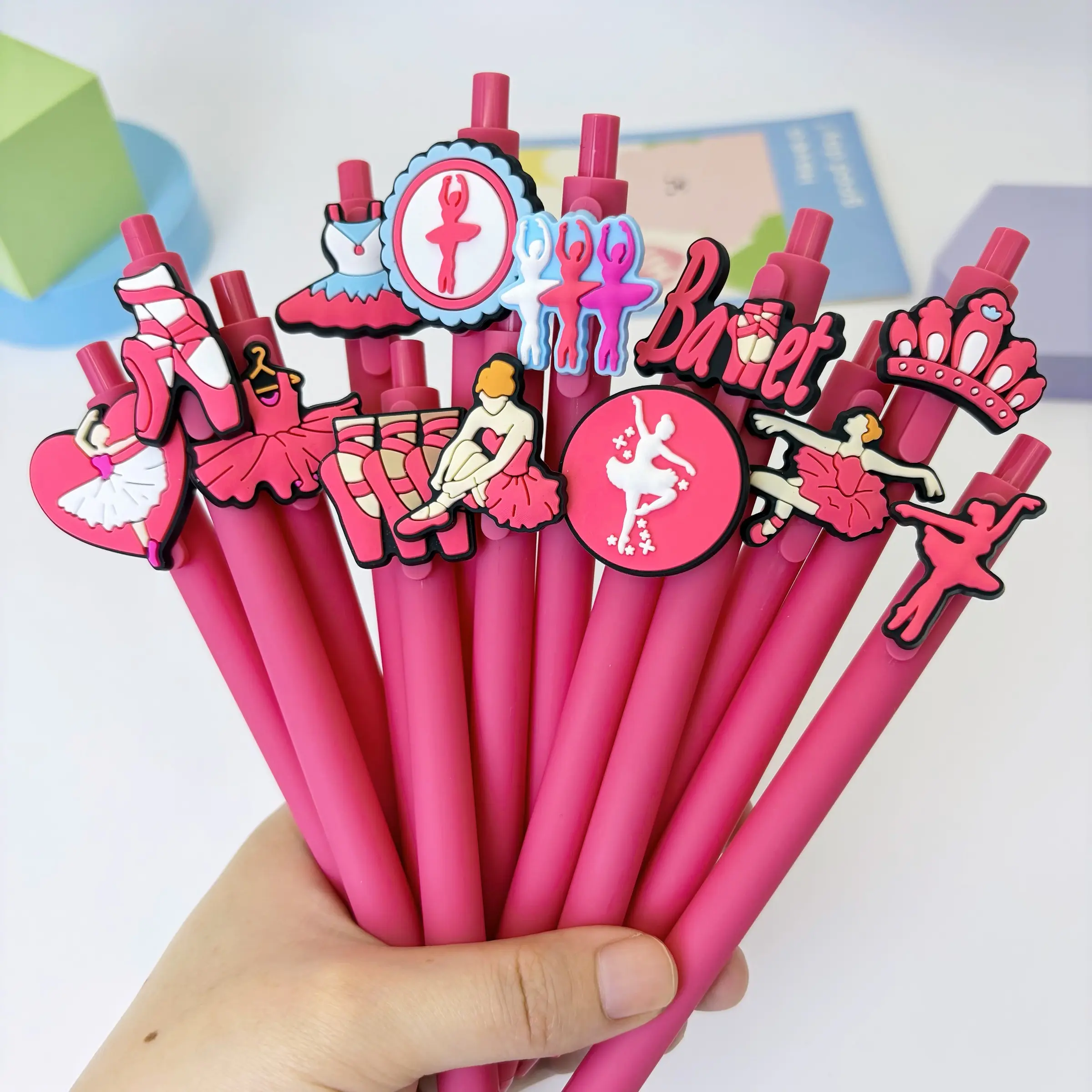 15/20/30pcs Cute Ballet Dancer Stretchable Ballpoint Pens, Includes Tutu, Dance Shoes, Crown Accessories, Ideal for Dance Students, Perfect Gift