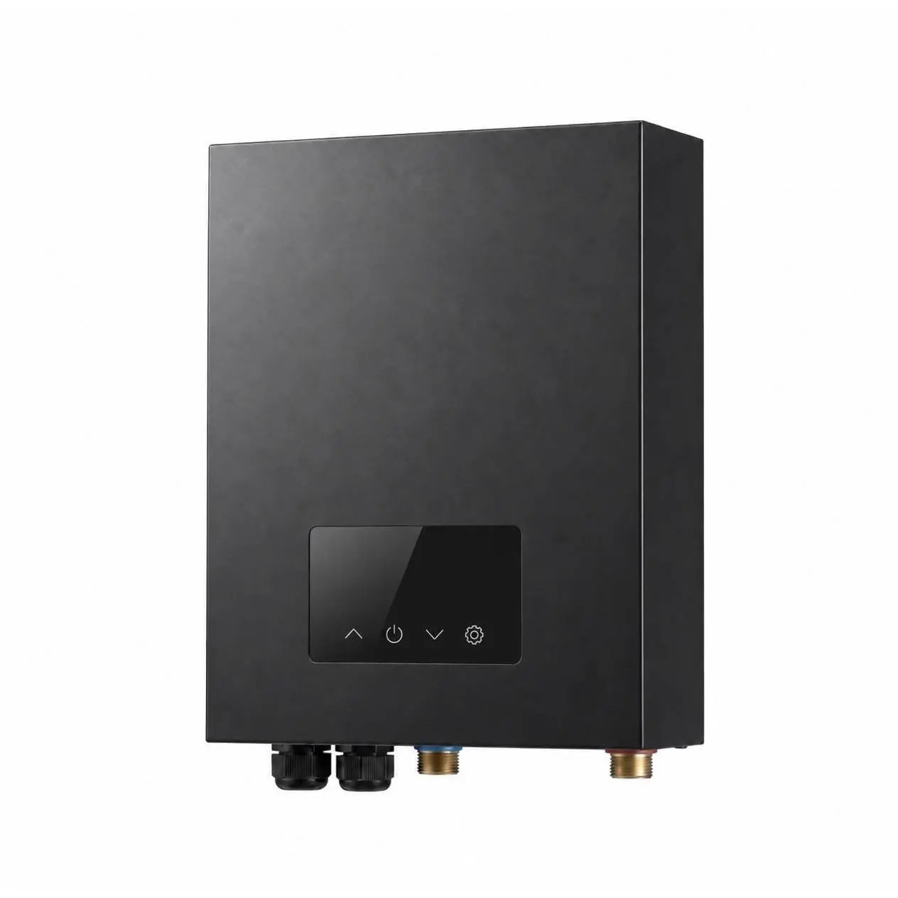 Tankless Electric Instant Hot Water Heater (14kW-27kW, 240V) - Heavy-Duty Iron Tankless Water Boiler for Home Users, Compact for Small Spaces, On-Demand Shower/Kitchen Use, Smart Energy-Saving, Touch Screen, Mount Kit, Easy-to-Follow Manual